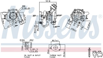 Nissens Lader, Aufladung [Hersteller-Nr. 93233] für Renault, Opel, Nissan von NISSENS