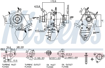 Nissens Lader, Aufladung [Hersteller-Nr. 93342] für Alfa Romeo, Fiat, Opel von NISSENS