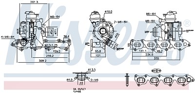 Nissens Lader, Aufladung [Hersteller-Nr. 93460] für Ford, Citroën, Ds, Opel, Peugeot von NISSENS