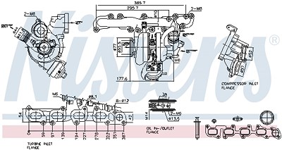 Nissens Lader, Aufladung [Hersteller-Nr. 93505] für Audi, Seat, Skoda, VW von NISSENS