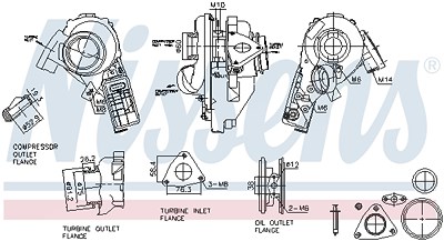 Nissens Lader, Aufladung [Hersteller-Nr. 93520] für Mercedes-Benz von NISSENS