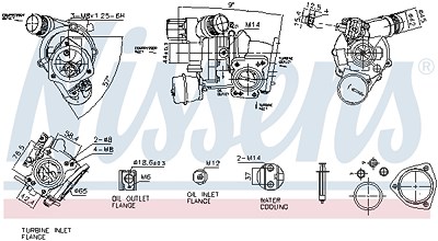 Nissens Lader, Aufladung [Hersteller-Nr. 93557] für Ds, Citroën, Opel, Peugeot von NISSENS