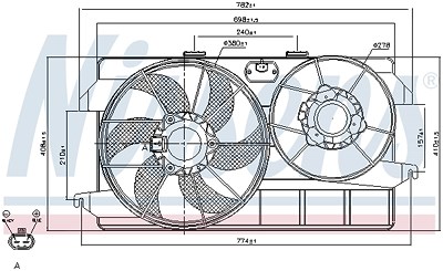 Nissens Lüfter, Motorkühlung [Hersteller-Nr. 85262] für Ford von NISSENS