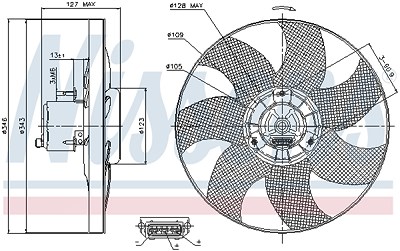 Nissens Lüfter, Motorkühlung [Hersteller-Nr. 85698] für Ford, Seat, VW von NISSENS