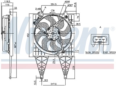 Nissens Lüfter, Motorkühlung [Hersteller-Nr. 85797] für Seat, Skoda, VW von NISSENS