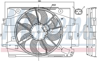 Nissens Lüfter, Motorkühlung [Hersteller-Nr. 85892] für Dacia, Renault, Nissan von NISSENS