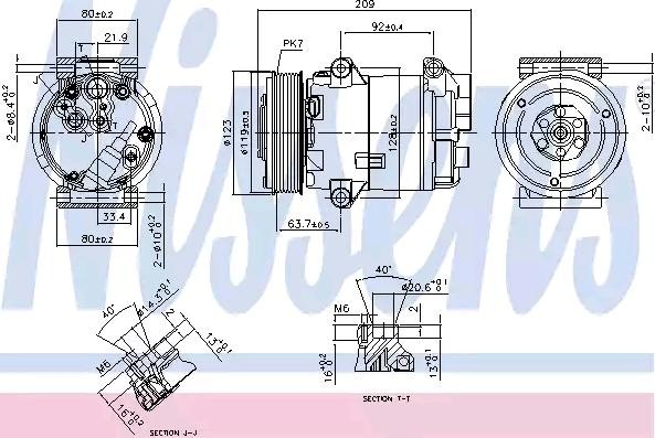 NISSENS Kompressor RENAULT 89323 8200053264,8200309193,8200457418 Klimakompressor,Klimaanlage Kompressor,Kompressor, Klimaanlage 8200678499,8200940233 von NISSENS