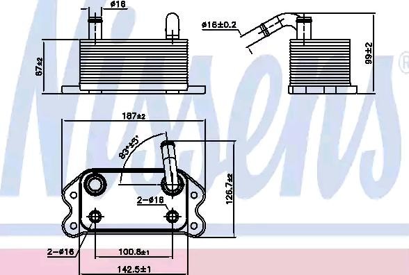 NISSENS Ölkühler VOLVO 90779 30774663,31201912,8642929 Ölkühler, Motoröl 8677973 von NISSENS