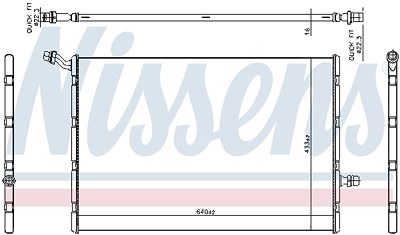 Nissens Niedertemperaturkühler, Ladeluftkühler [Hersteller-Nr. 606292] für Mercedes-Benz von NISSENS