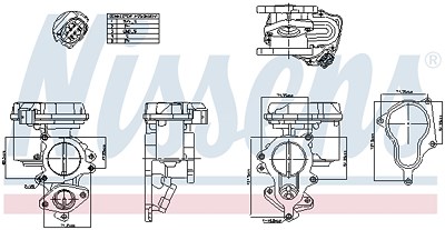 Nissens AGR-Ventil [Hersteller-Nr. 98156] für Audi von NISSENS