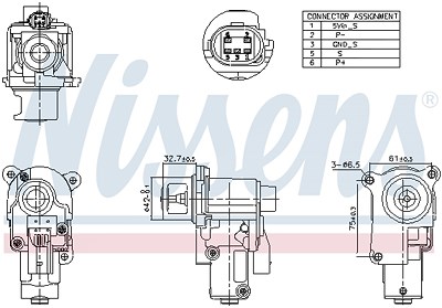 Nissens AGR-Ventil [Hersteller-Nr. 98174] für Audi, Seat, Skoda, VW von NISSENS