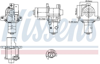 Nissens AGR-Ventil [Hersteller-Nr. 98183] für Dacia, Nissan, Renault, Suzuki von NISSENS