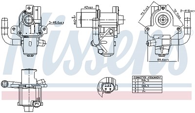 Nissens AGR-Ventil [Hersteller-Nr. 98264] für Dacia, Nissan, Renault von NISSENS