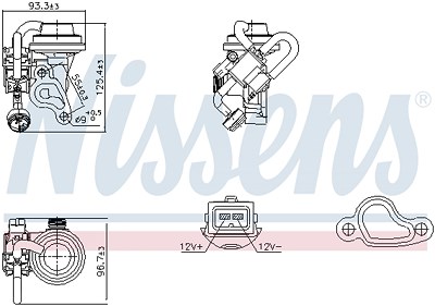 Nissens AGR-Ventil [Hersteller-Nr. 98344] für Mercedes-Benz von NISSENS