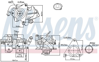 Nissens AGR-Ventil [Hersteller-Nr. 98379] für Audi, Seat, Skoda, VW von NISSENS