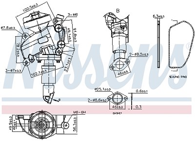 Nissens AGR-Ventil [Hersteller-Nr. 98415] für Mercedes-Benz von NISSENS