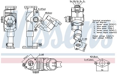 Nissens AGR-Ventil [Hersteller-Nr. 98423] für BMW von NISSENS