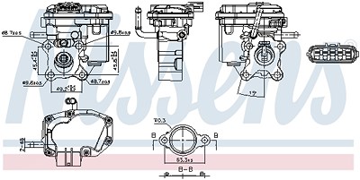 Nissens AGR-Ventil [Hersteller-Nr. 98447] für Toyota von NISSENS