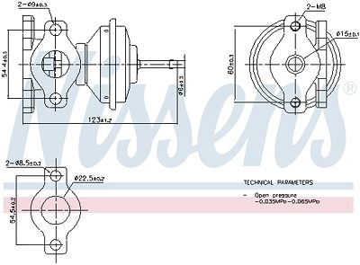 Nissens AGR-Ventil [Hersteller-Nr. 98471] für Audi, Seat, VW von NISSENS