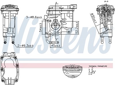 Nissens AGR-Ventil [Hersteller-Nr. 98507] für Toyota von NISSENS