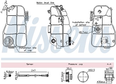 Nissens Ausgleichsbehälter, Kühlmittel [Hersteller-Nr. 996216] für Volvo von NISSENS