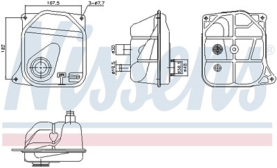 Nissens Ausgleichsbehälter, Kühlmittel [Hersteller-Nr. 996362] für Audi von NISSENS