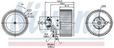 Nissens Innenraumgebläse [Hersteller-Nr. 87093] für Citroën, Fiat, Lancia, Peugeot von NISSENS