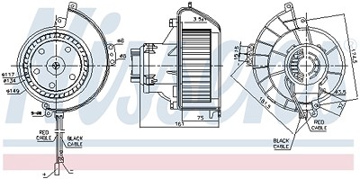 Nissens Innenraumgebläse [Hersteller-Nr. 87188] für Opel von NISSENS