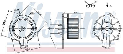 Nissens Innenraumgebläse [Hersteller-Nr. 87305] für Fiat von NISSENS