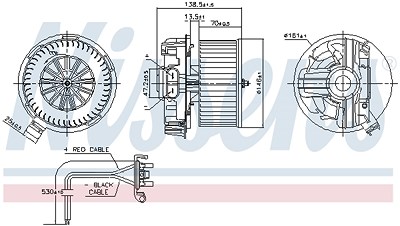 Nissens Innenraumgebläse [Hersteller-Nr. 87385] für Renault von NISSENS