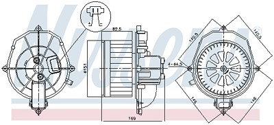 Nissens Innenraumgebläse [Hersteller-Nr. 87518] für Citroën, Peugeot von NISSENS