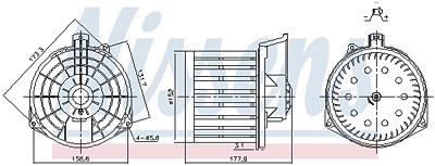 Nissens Innenraumgebläse [Hersteller-Nr. 87549] für Honda von NISSENS