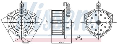 Nissens Innenraumgebläse [Hersteller-Nr. 87550] für Honda von NISSENS