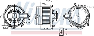 Nissens Innenraumgebläse [Hersteller-Nr. 87616] für Iveco von NISSENS