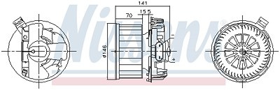 Nissens Innenraumgebläse [Hersteller-Nr. 87619] für Renault von NISSENS