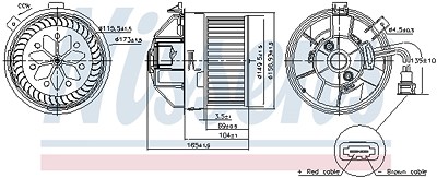 Nissens Innenraumgebläse [Hersteller-Nr. 87704] für Alfa Romeo von NISSENS