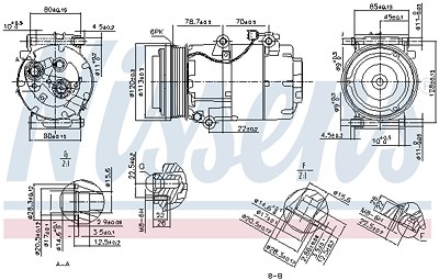 Nissens Kompressor, Klimaanlage [Hersteller-Nr. 89388] für Ford von NISSENS