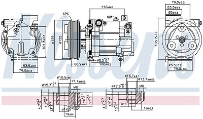 Nissens Kompressor, Klimaanlage [Hersteller-Nr. 89549] für Mazda von NISSENS