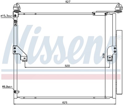 Nissens Kondensator, Klimaanlage [Hersteller-Nr. 940367] für Toyota von NISSENS