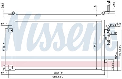 Nissens Kondensator, Klimaanlage [Hersteller-Nr. 940457] für BMW von NISSENS