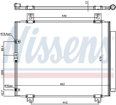 Nissens Kondensator, Klimaanlage [Hersteller-Nr. 940625] für Toyota von NISSENS