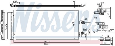 Nissens Kondensator, Klimaanlage [Hersteller-Nr. 941211] für Volvo von NISSENS