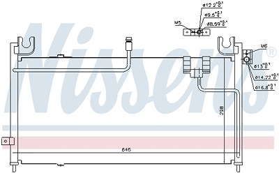 Nissens Kondensator, Klimaanlage [Hersteller-Nr. 94354] für Mazda von NISSENS