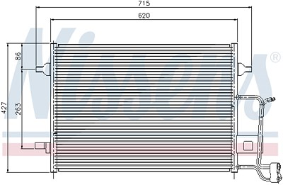 Nissens Kondensator, Klimaanlage [Hersteller-Nr. 94922] für Audi von NISSENS