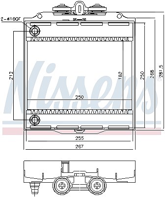 Nissens Kühler, Motorkühlung [Hersteller-Nr. 60873] für BMW von NISSENS