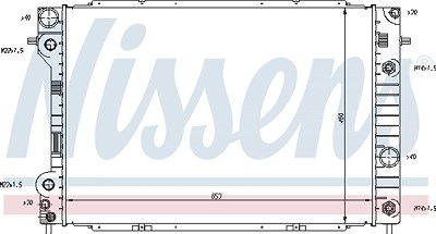 Nissens Kühler, Motorkühlung [Hersteller-Nr. 63075] für Opel von NISSENS