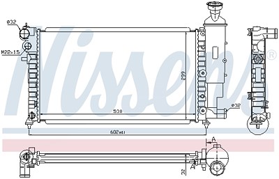 Nissens Kühler, Motorkühlung [Hersteller-Nr. 63521A] für Peugeot von NISSENS