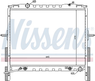 Nissens Kühler, Motorkühlung [Hersteller-Nr. 66657] für Kia von NISSENS