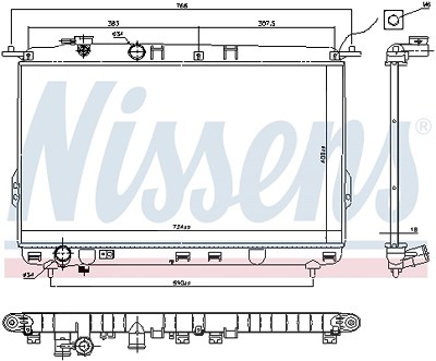 Nissens Kühler, Motorkühlung [Hersteller-Nr. 67026] für Hyundai, Kia von NISSENS