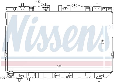 Nissens Kühler, Motorkühlung [Hersteller-Nr. 67469] für Hyundai von NISSENS